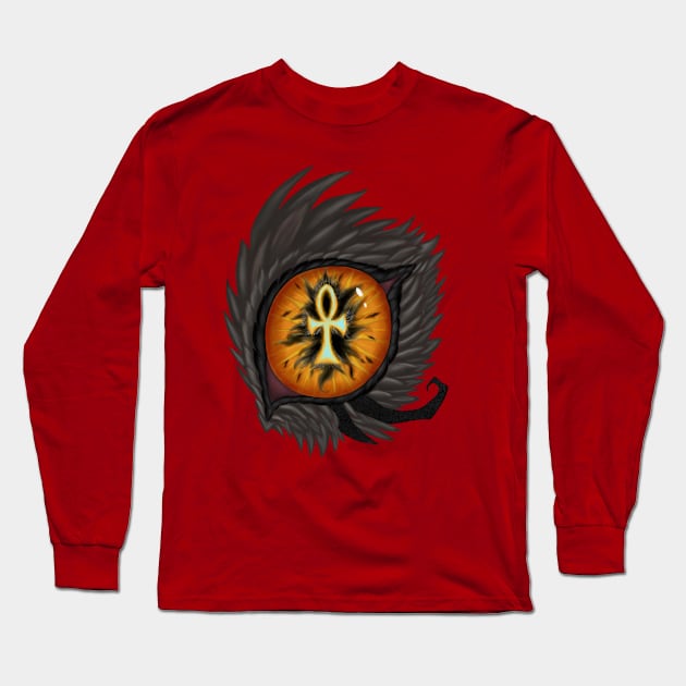 Horus Dragon Eye Long Sleeve T-Shirt by Wimzik